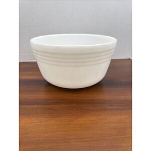 VTG Hamilton Beach Model G Mixer Pyrex Milk Glass Large Bowl 8.5" Rim Diameter